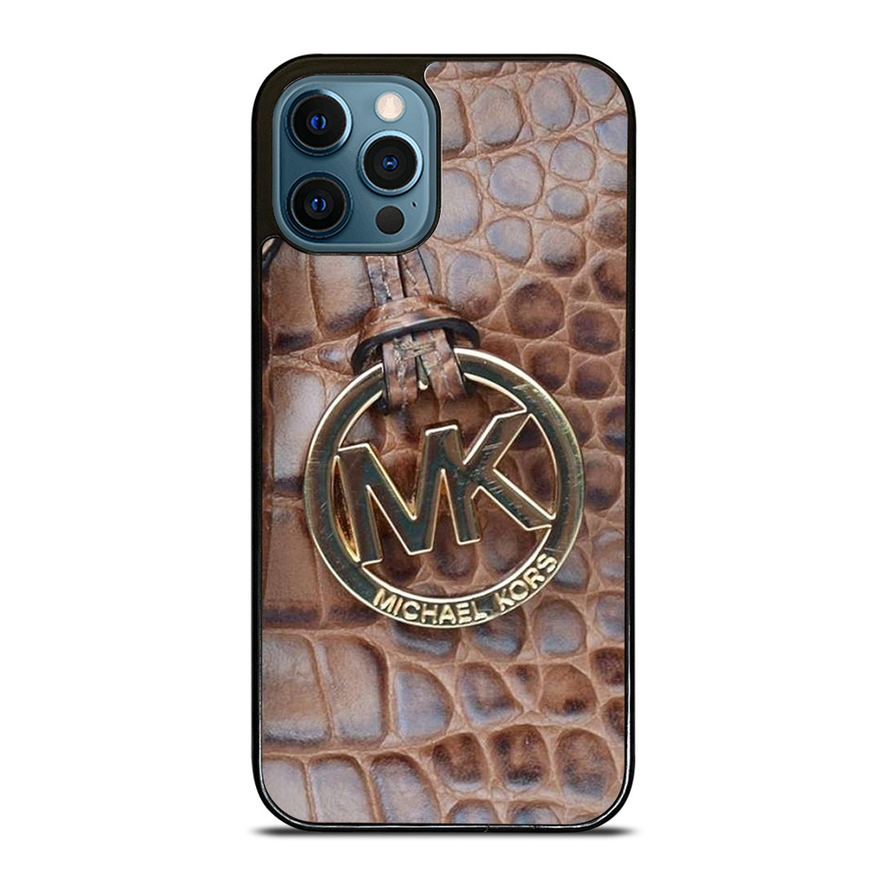 MICHAEL KORS BROWN LEATHER iPhone 12 Pro Max Case Cover